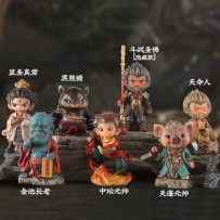 Mythical Black Wukong Blind Box Ornaments Trendy Play Resin Crafts