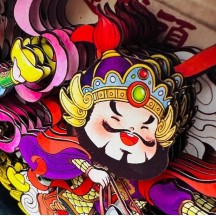 God of Wealth gift ornaments New Year fortune paper-cut cultural creation