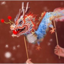 New Year Dragon Lantern Spring Festival Dragon Dance Lantern Handmade DIY