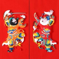 New Year Spring Festival Door God Magnetic Sticker Chinese Creative Crafts