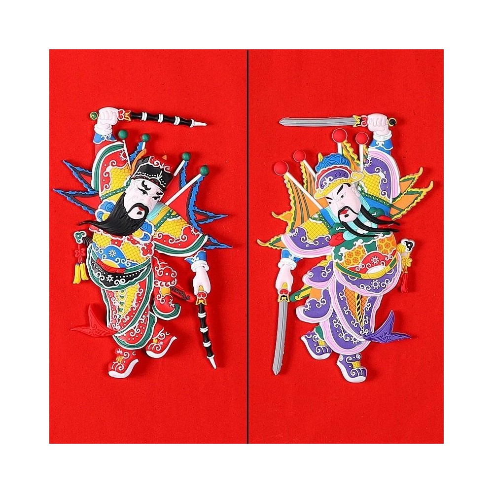 New Year Spring Festival Door God Magnetic Sticker Chinese Creative Crafts New Year Spring Festival Door God Magnetic Sticker Chinese Creative Crafts