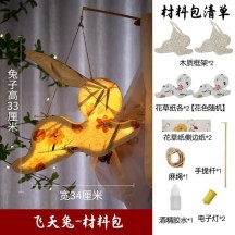 Mid-Autumn Festival non-legacy fish lantern handmade DIY lantern portable luminous lantern