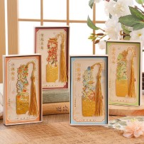Forbidden City 24 solar terms ancient style bookmarks metal hollow bookmarks classical