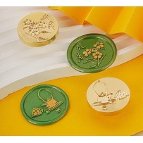 Sealing lacquer copper seal head 24 solar terms series secret letter seal handmade DIY creative