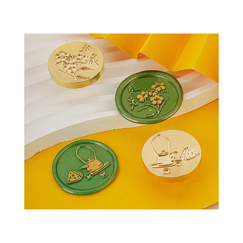Sealing lacquer copper seal head 24 solar terms series secret letter seal handmade DIY creative Sealing lacquer copper seal head 24 solar terms series secret letter seal handmade DIY creative