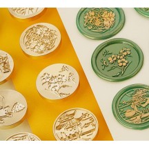 Sealing lacquer copper seal head 24 solar terms series secret letter seal handmade DIY creative