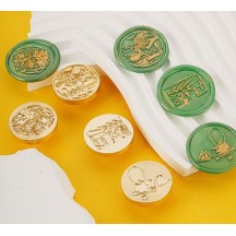 Sealing lacquer copper seal head 24 solar terms series secret letter seal handmade DIY creative