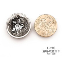 Sealing lacquer copper seal head 24 solar terms series secret letter seal handmade DIY creative