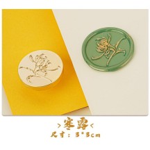 Sealing lacquer copper seal head 24 solar terms series secret letter seal handmade DIY creative