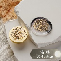 Sealing lacquer copper seal head 24 solar terms series secret letter seal handmade DIY creative