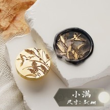 Sealing lacquer copper seal head 24 solar terms series secret letter seal handmade DIY creative
