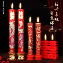 Wedding dragon and phoenix candle wedding room decoration