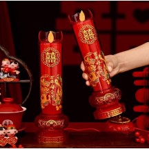 Wedding candles dragon and phoenix rechargeable candles