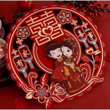 Wedding room special wedding wedding door three-dimensional sticker