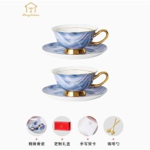 Bride and groom wedding gift tableware set