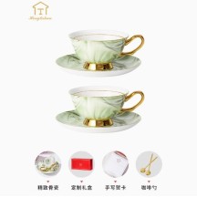 Bride and groom wedding gift tableware set