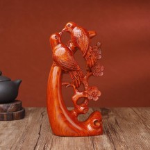 Huanghuali wood carving ornaments home living room solid wood root carving crafts