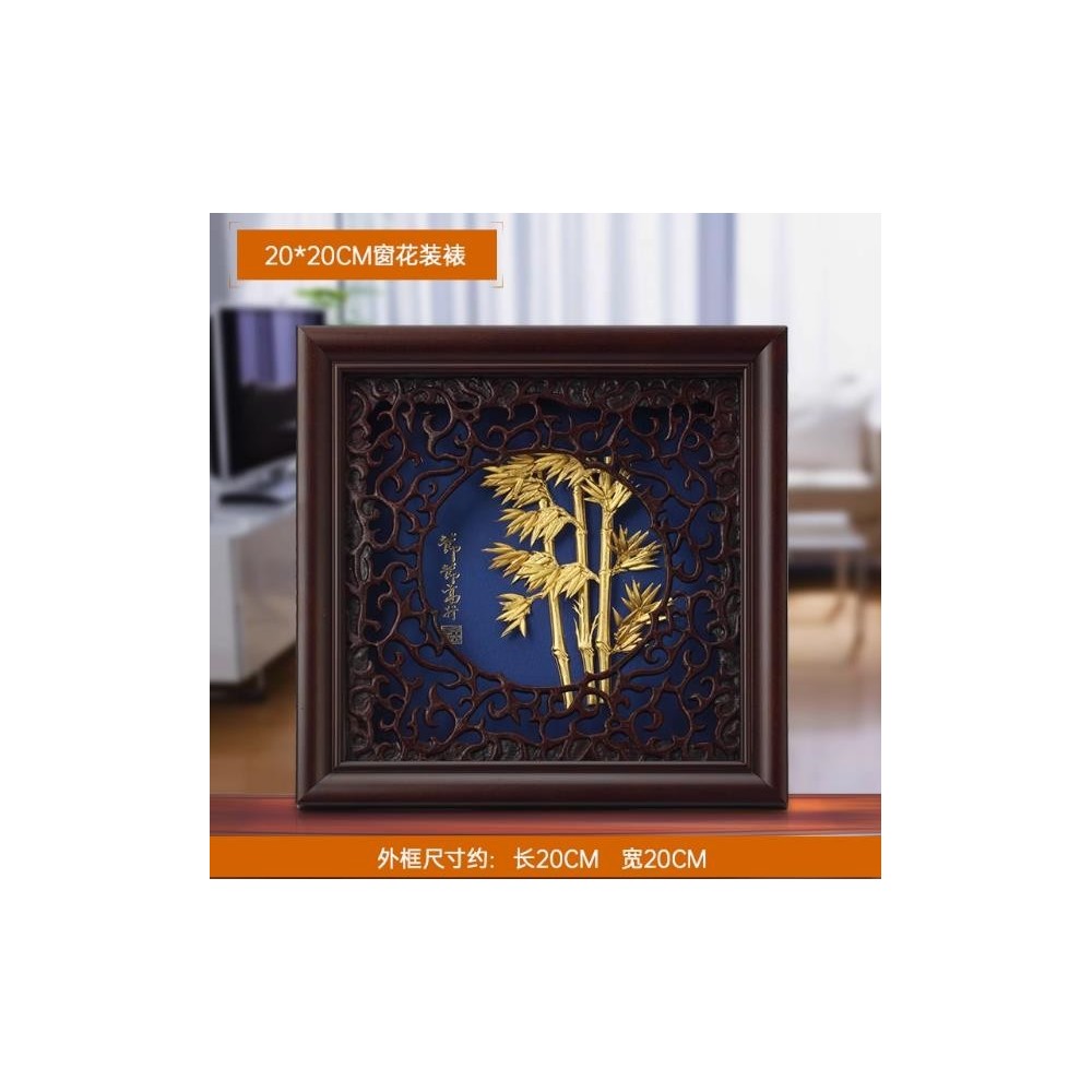 3D gold foil painted bamboo auspicious home decoration practical gift 3D gold foil painted bamboo auspicious home decoration practical gift