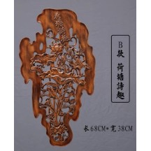 Camphor wood carving Dongyang wood carving solid wood pendant ornaments crafts