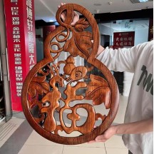 Camphor wood carving Dongyang wood carving solid wood pendant ornaments crafts