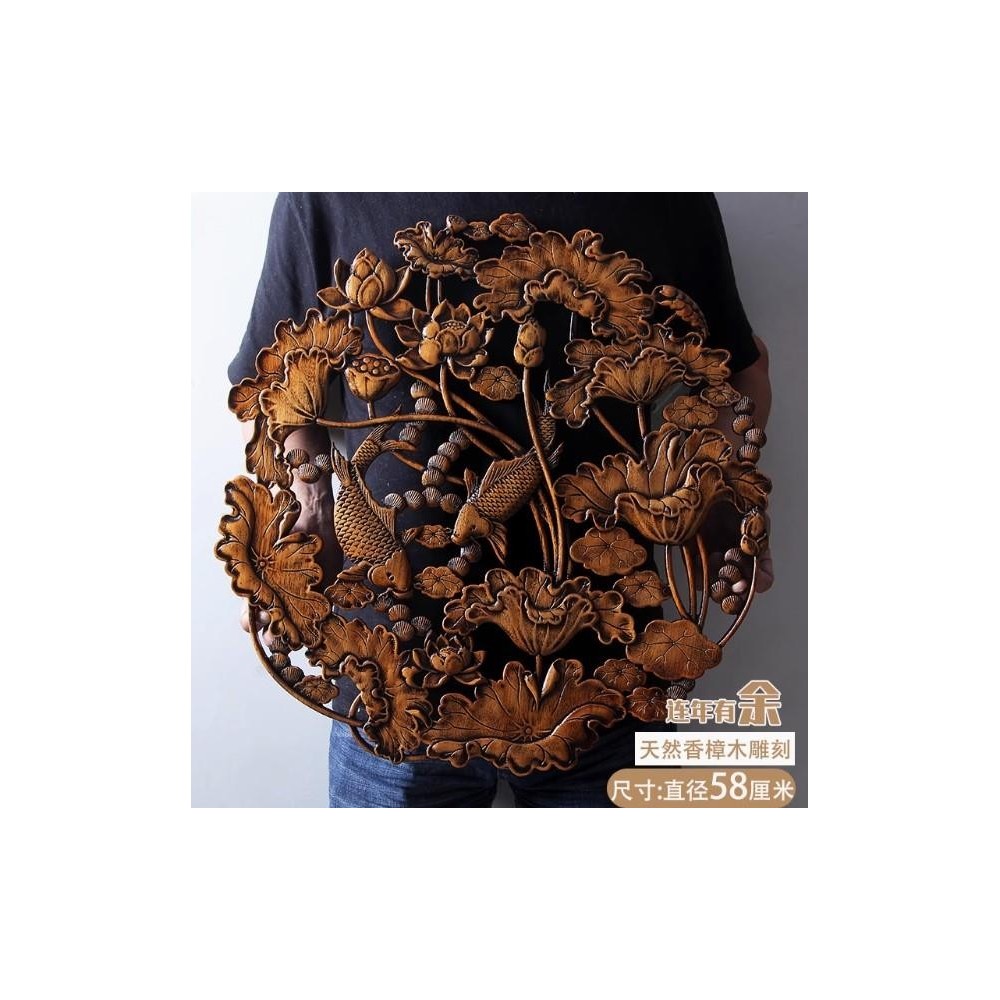 Dongyang wood carving pendant camphor wood carving painting handicraft Dongyang wood carving pendant camphor wood carving painting handicraft