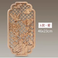 Dongyang wood carving pendant ornaments Chinese wall hanging solid wood carving craft