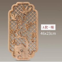 Dongyang wood carving pendant ornaments Chinese wall hanging solid wood carving craft