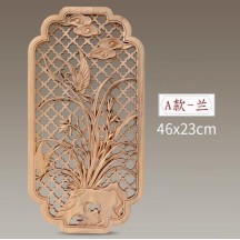 Dongyang wood carving pendant ornaments Chinese wall hanging solid wood carving craft