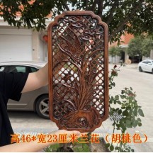 Dongyang wood carving pendant ornaments Chinese wall hanging solid wood carving craft