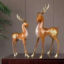 Brass Nine-Colored Deer Ornament