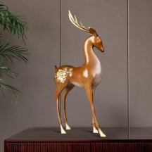 Brass Nine-Colored Deer Ornament
