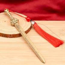 Brass QiXing Sword Tai Chi Bronze Sword Ornament
