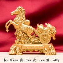 Fortune tree ingot ornaments solid metal crafts ornaments