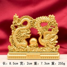 Fortune tree ingot ornaments solid metal crafts ornaments