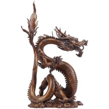 Purple copper zodiac dragon ornaments Tengyun dragon craft gift ornaments