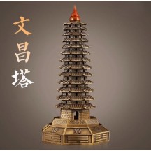 Nine-Copper Brass Wen Chang Pagoda – 13-Tier Decorative Tower