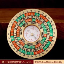 High-Precision Brass Feng Shui Compass – Portable Bagua Luopan Navigator