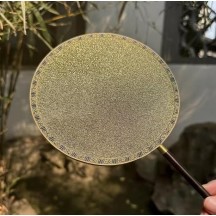 [Intangible Cultural Heritage Gift] Handmade Suzhou Specialty Kesi Silk Round Fan with Rare Gold Weaving"