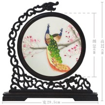 Hangzhou Design Suzhou Double-Sided Embroidery Ornament – Finished Table Screen in Traditional Chinese Style