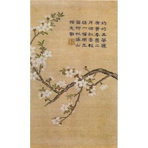 Kesi Silk Imperial Poetry & Floral Album by Qianlong – High-Resolution Giclée Print of Chinese Painting