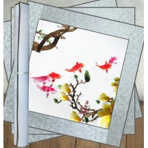 Finished Suzhou Embroidery – Magnolia Silk Embroidery Decorative Artwork, Chinese-Style Gift