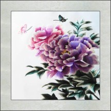 Finished Suzhou Embroidery – Magnolia Silk Embroidery Decorative Artwork, Chinese-Style Gift