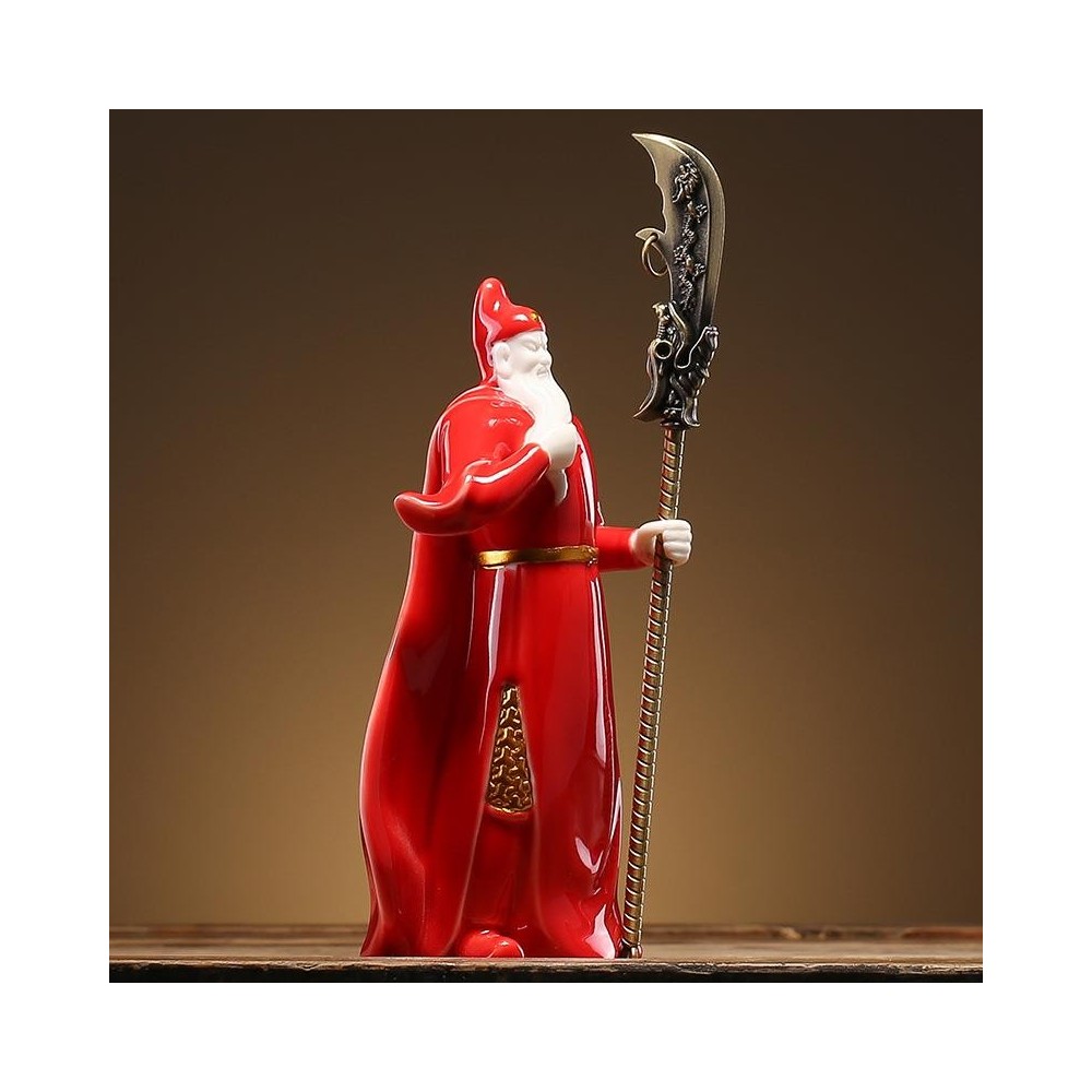 Ceramic Guan Gong Figurine – God of War and Wealth Statue Ceramic Guan Gong Figurine – God of War and Wealth Statue