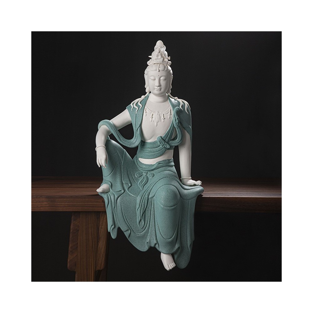 New Chinese-Style Guanyin Statue – Water-Moon Serene Bodhisattva New Chinese-Style Guanyin Statue – Water-Moon Serene Bodhisattva