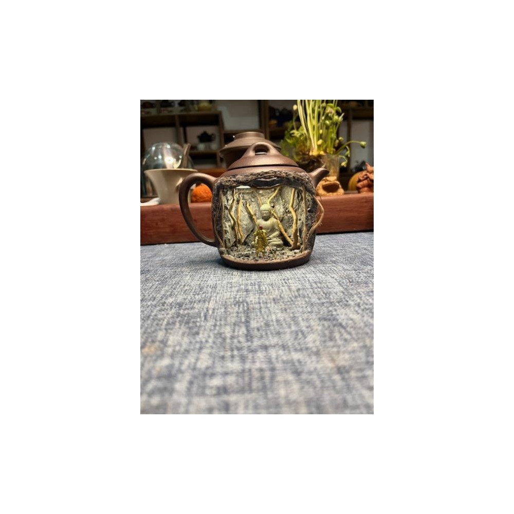 Zisha Teapot Micro Landscape – Rechargeable Teapot with Three-Color LED Light Zisha Teapot Micro Landscape – Rechargeable Teapot with Three-Color LED Light