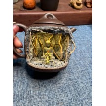 Zisha Teapot Micro Landscape – Rechargeable Teapot with Three-Color LED Light