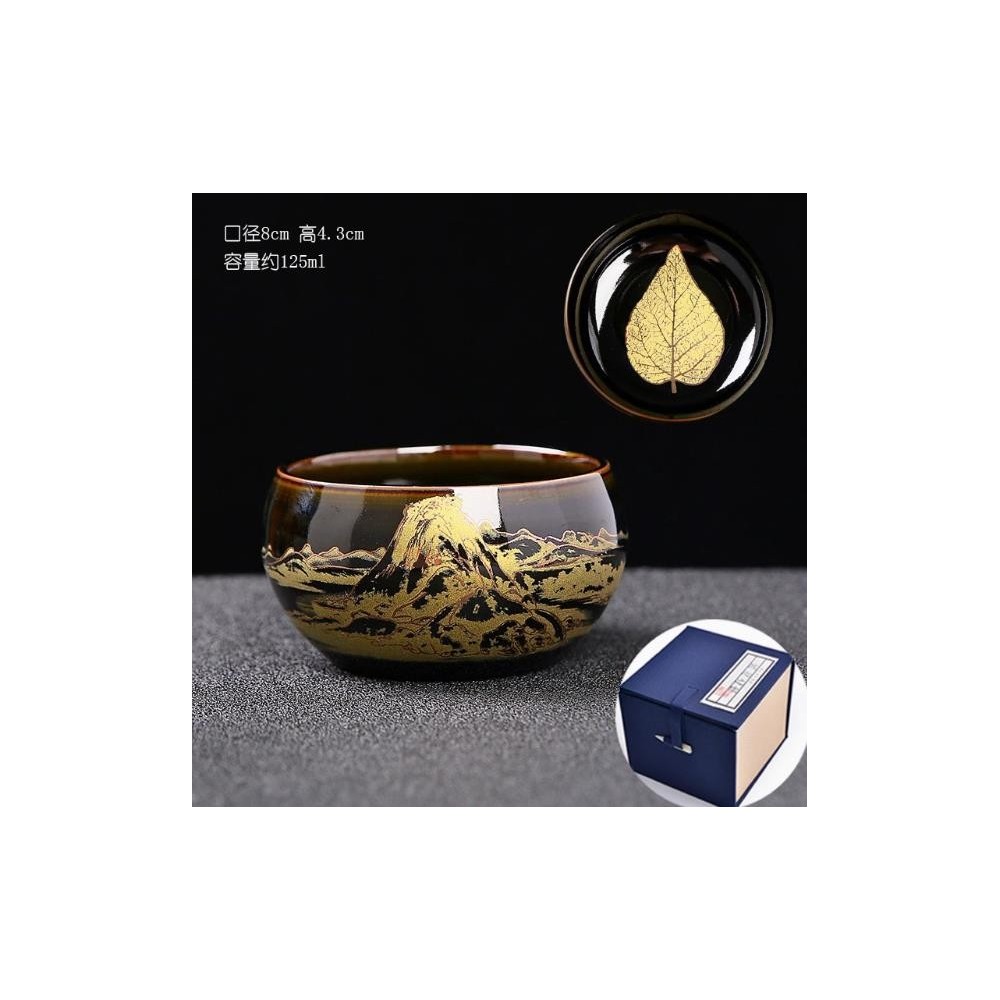 Kiln-Transmutation Tenmoku Gongfu Teacup – Ceramic Master’s Cup for Personal Tea Tasting Kiln-Transmutation Tenmoku Gongfu Teacup – Ceramic Master’s Cup for Personal Tea Tasting