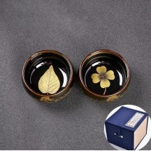 Kiln-Transmutation Tenmoku Gongfu Teacup – Ceramic Master’s Cup for Personal Tea Tasting