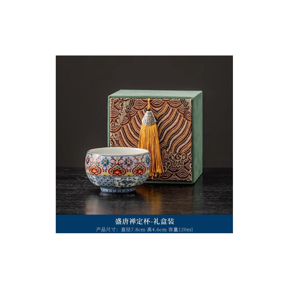 Famille Rose Master’s Teacup – High-End Personal Tasting Cup Famille Rose Master’s Teacup – High-End Personal Tasting Cup