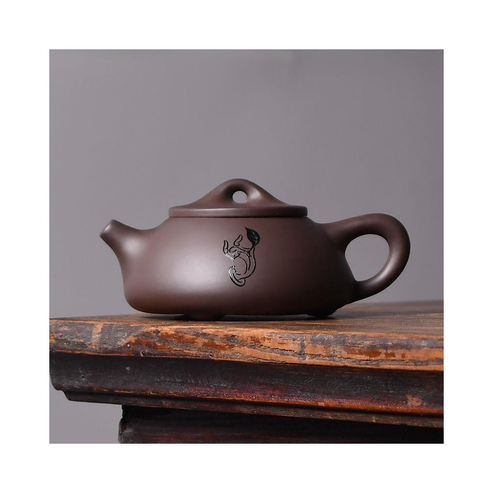 Handmade Zisha Shih Piao Teapot – Household Gift Teapot, Purple Clay Kung Fu Tea Ware Handmade Zisha Shih Piao Teapot – Household Gift Teapot, Purple Clay Kung Fu Tea Ware